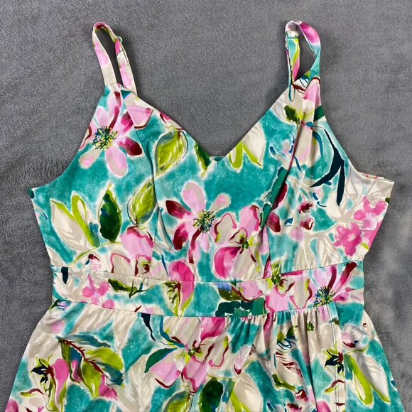 Torrid Dress 1 Midi Studio Knit Wrap Floral Faux Sleeveless Stretch Tank Boho - Picture 6 of 16